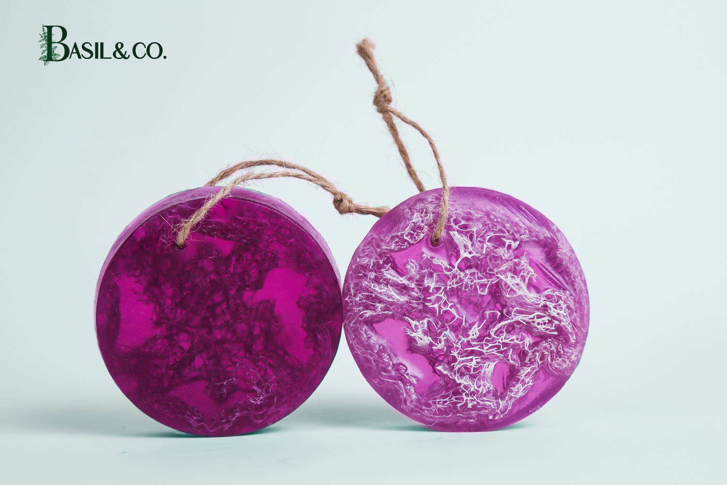 Lavender& Basil Loofah Soap / 90g